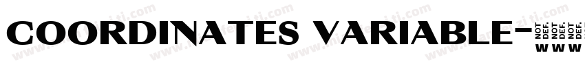 coordinates variable字体转换